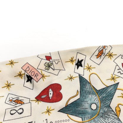 Christian Dior Silk L'Etoile Mitzah Scarf 5 of 6
