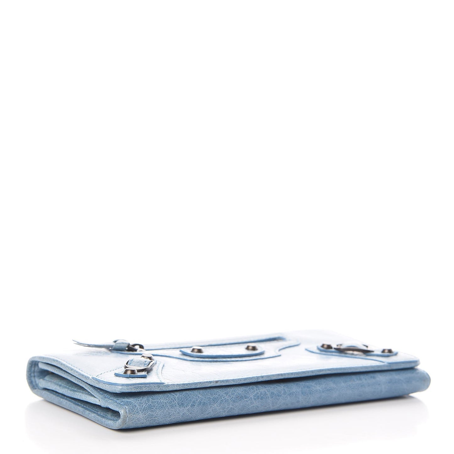 Agneau Classic Hardware Money Wallet Sky Blue