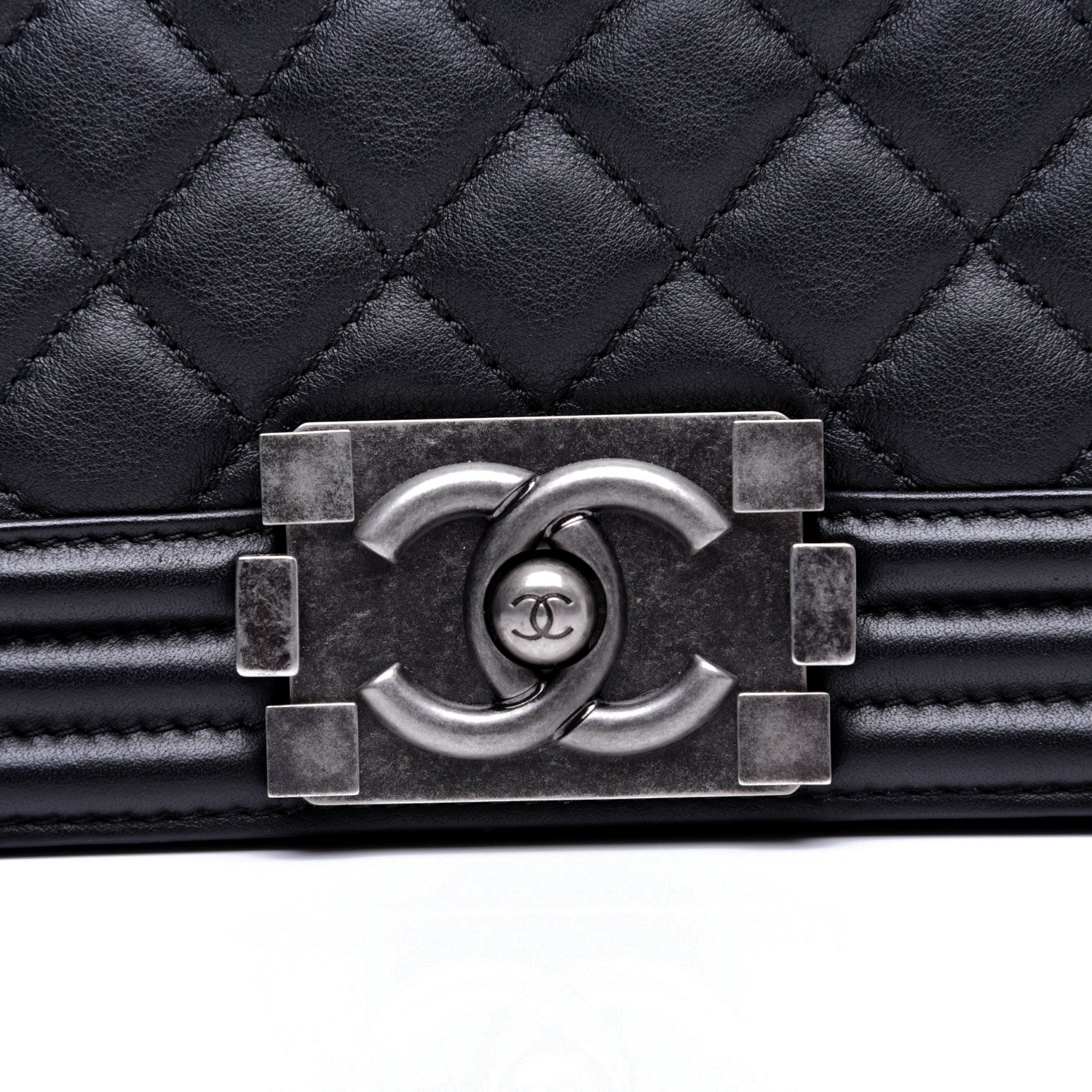 Chanel Calfskin Quilted Medium Boy Flap Black 14 of 14