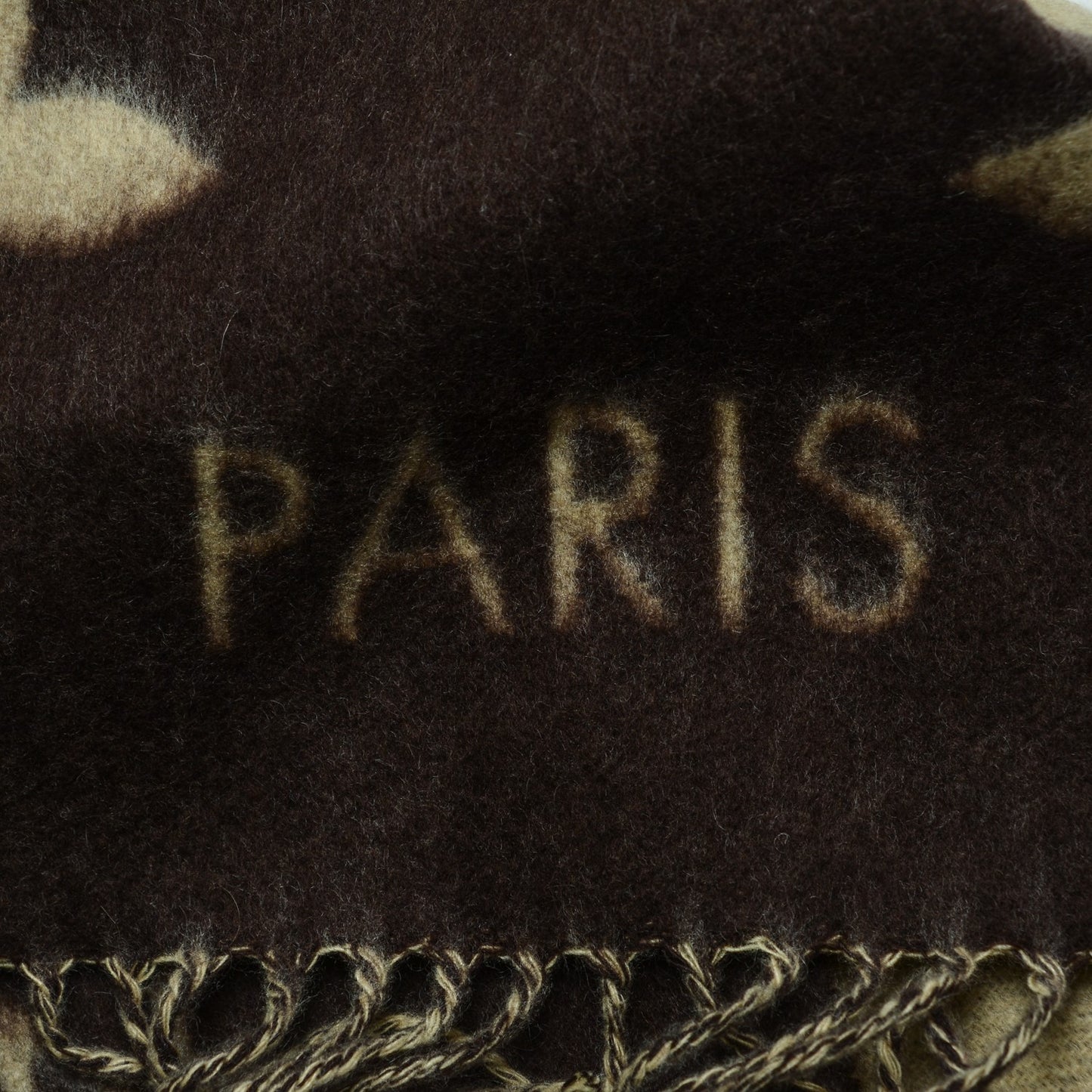Cashmere Monogram Reykjavik Scarf Brown