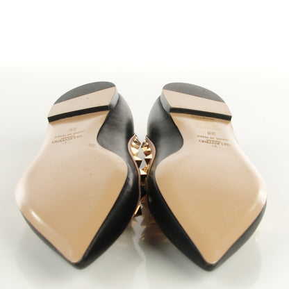 Valentino Garavani Nappa Rockstud Ballerina Flats 36 Black Poudre 11 of 18