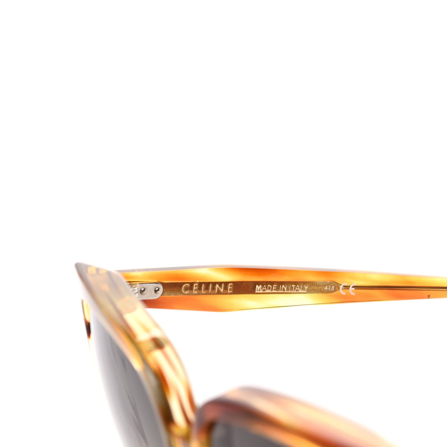 Celine Acetate Oversized Sunglasses CL400481 Havana Brown 5 of 7