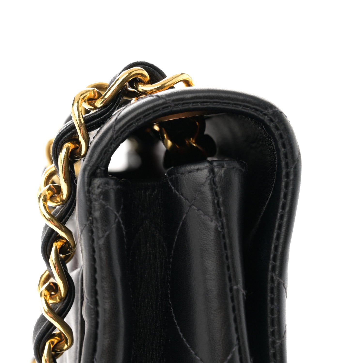 Chanel Lambskin Quilted XL Jumbo Single Flap Black 13 of 14
