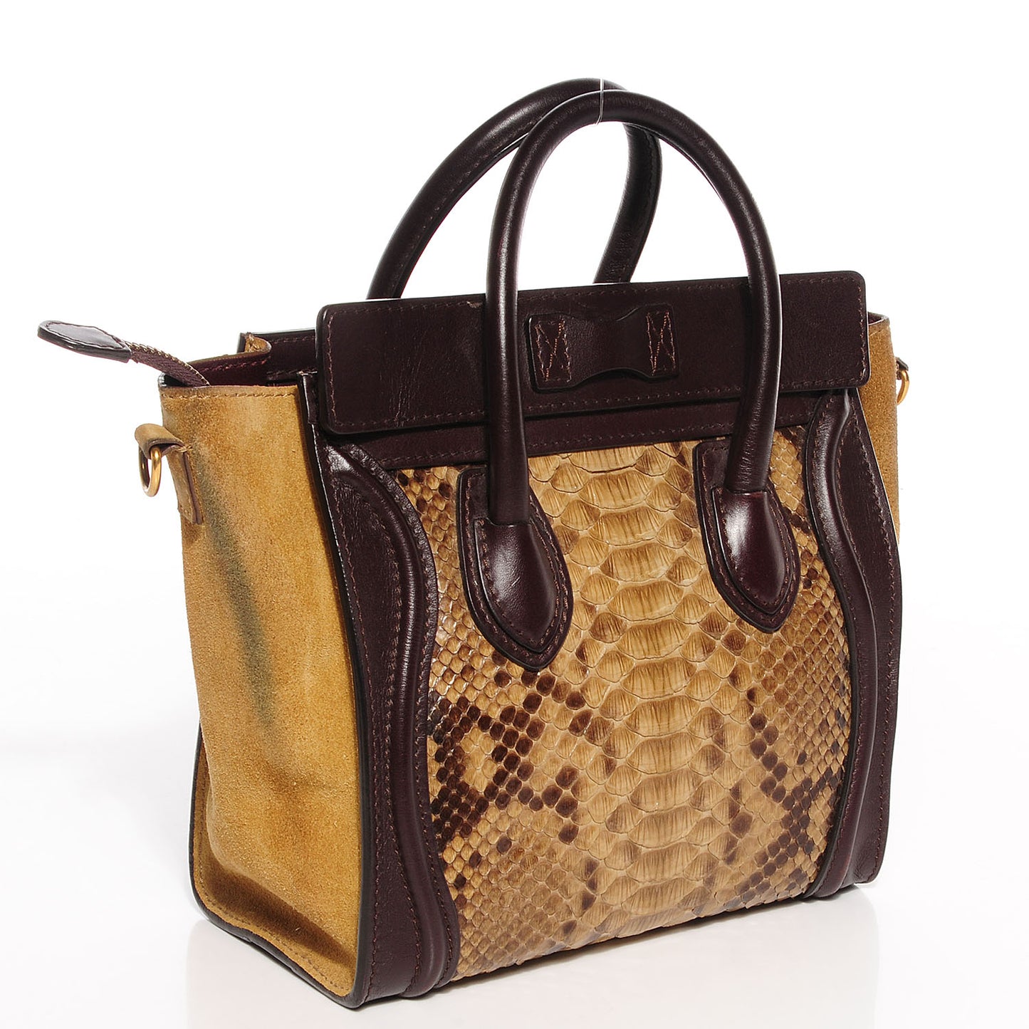 Python Suede Nano Tri-Color Luggage