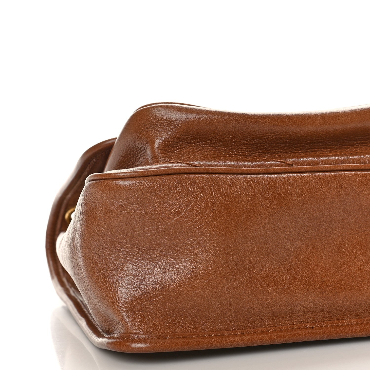 Saint Laurent Crinkled Calfskin Matelasse Monogram Medium Niki Chain Satchel Caramel 8 of 9