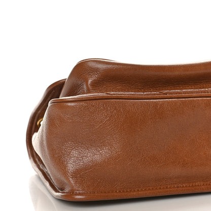 Saint Laurent Crinkled Calfskin Matelasse Monogram Medium Niki Chain Satchel Caramel 8 of 9