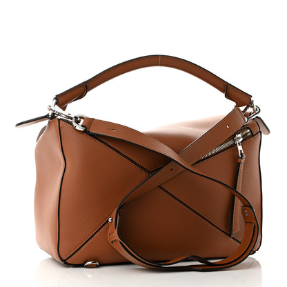 Loewe Calfskin Large Puzzle Bag Tan 3 of 9