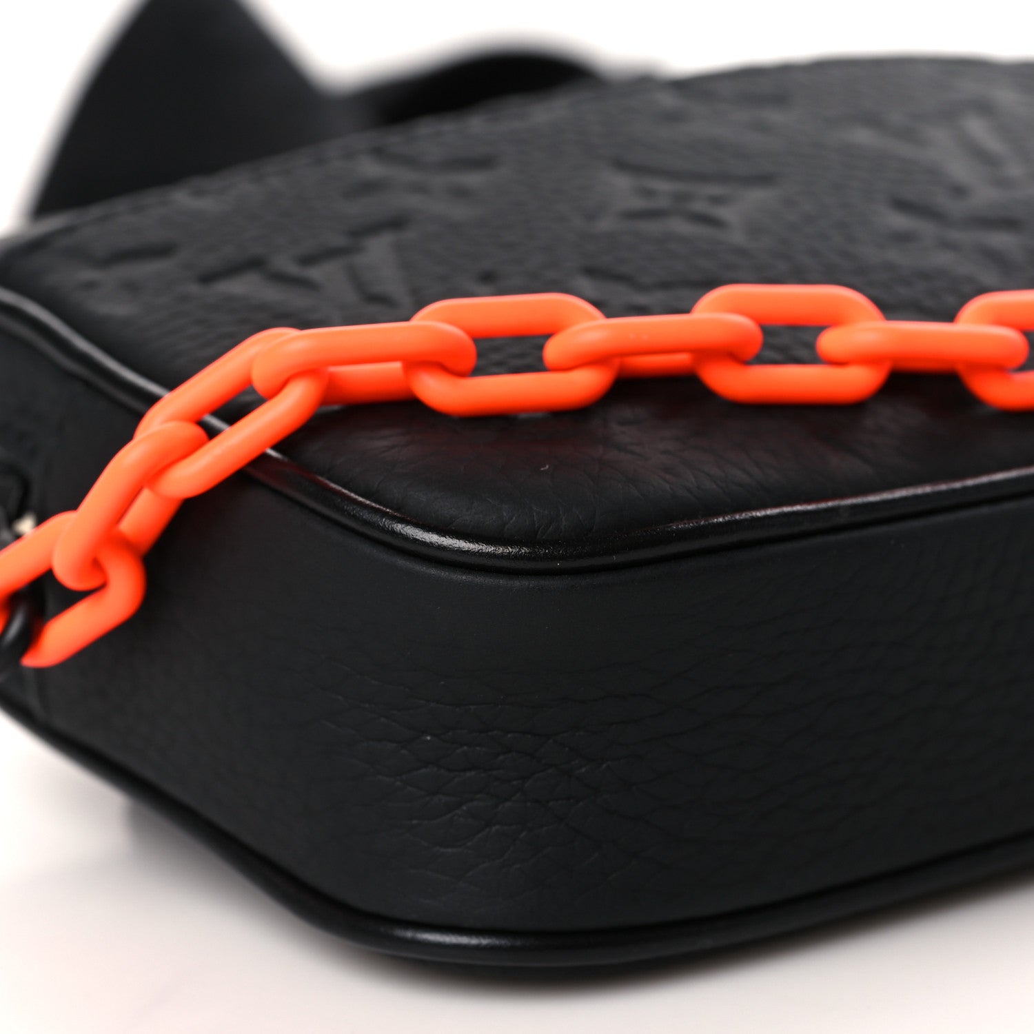 Louis Vuitton Taurillon Monogram Uniformes Solar Ray Soft Pochette Volga Belt Bag Black 8 of 9