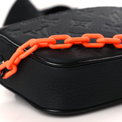 Louis Vuitton Taurillon Monogram Uniformes Solar Ray Soft Pochette Volga Belt Bag Black 8 of 9