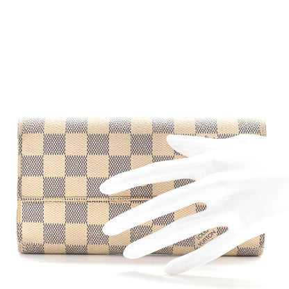 Louis Vuitton Damier Azur Sarah Wallet 2 of 15