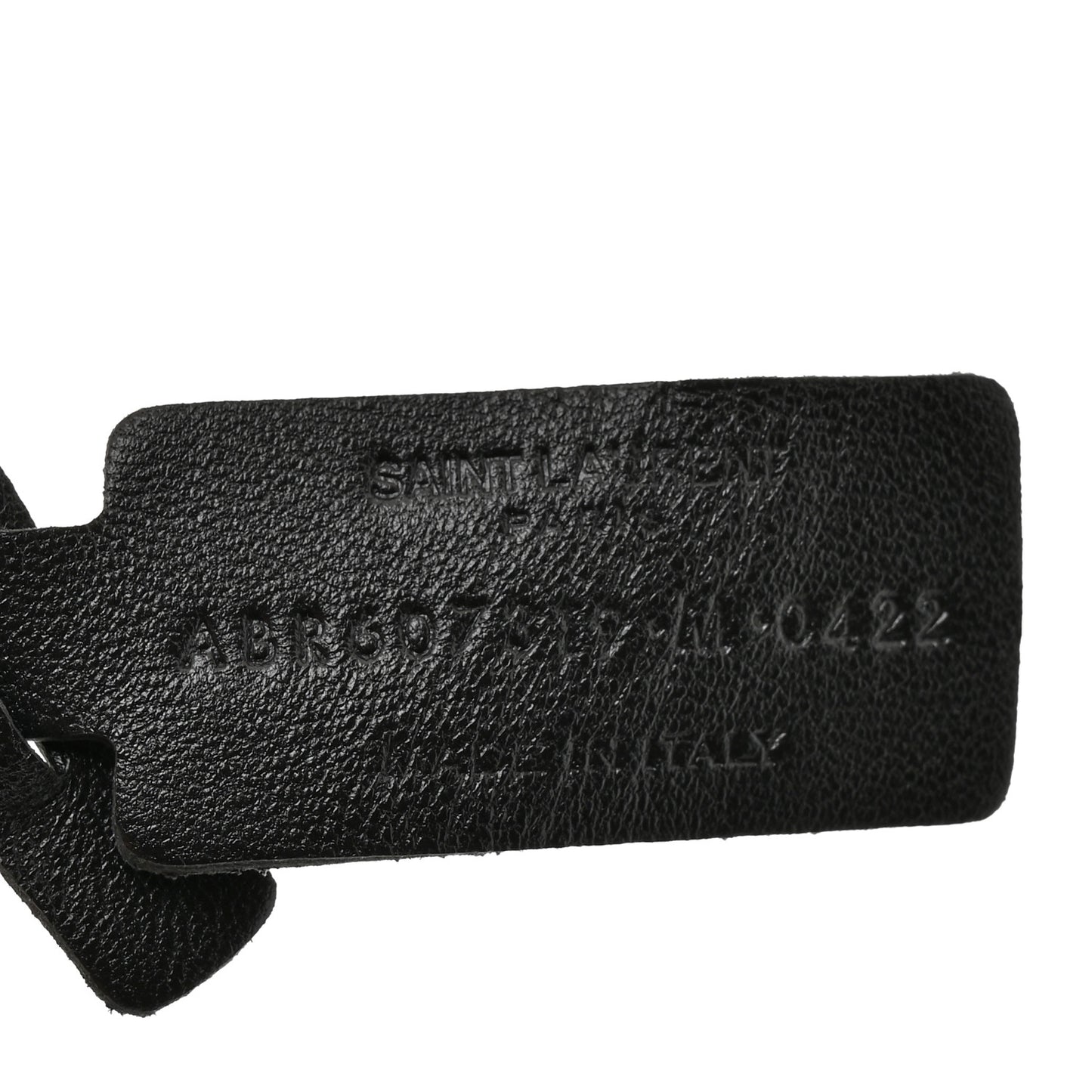 Crinkled Calfskin Opyum Bracelet Black