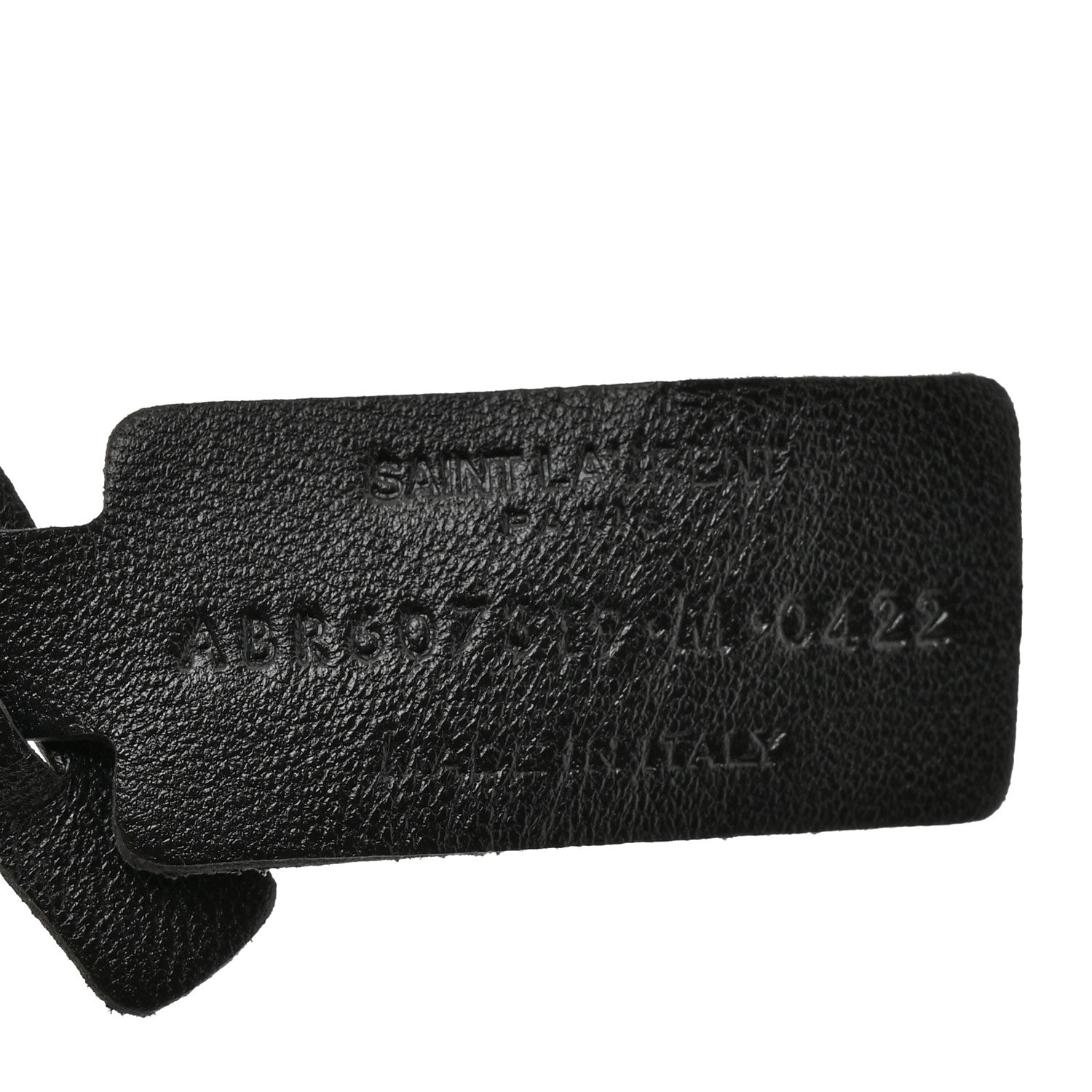 Saint Laurent Crinkled Calfskin Opyum Bracelet Black 4 of 4