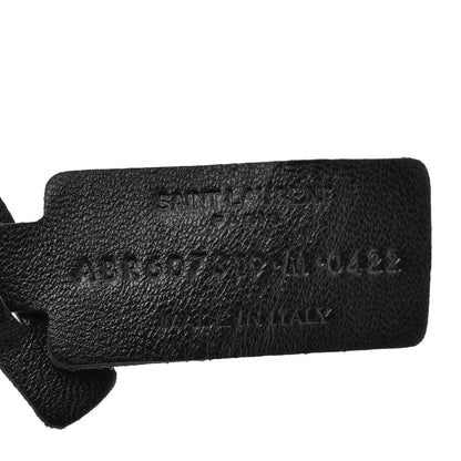 Saint Laurent Crinkled Calfskin Opyum Bracelet Black 4 of 4