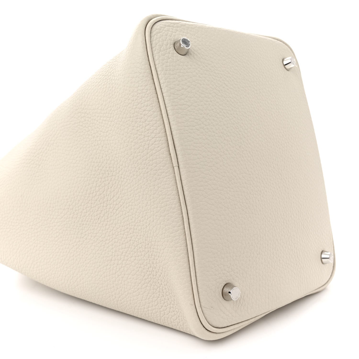 Hermes Taurillon Clemence Picotin Lock 22 MM Beton 9 of 12