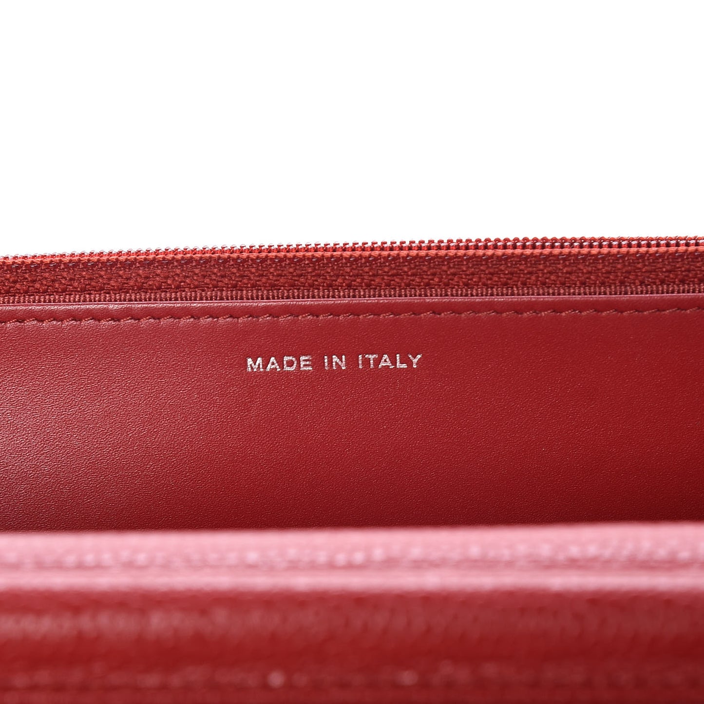Caviar Quilted Wallet on Chain WOC Red