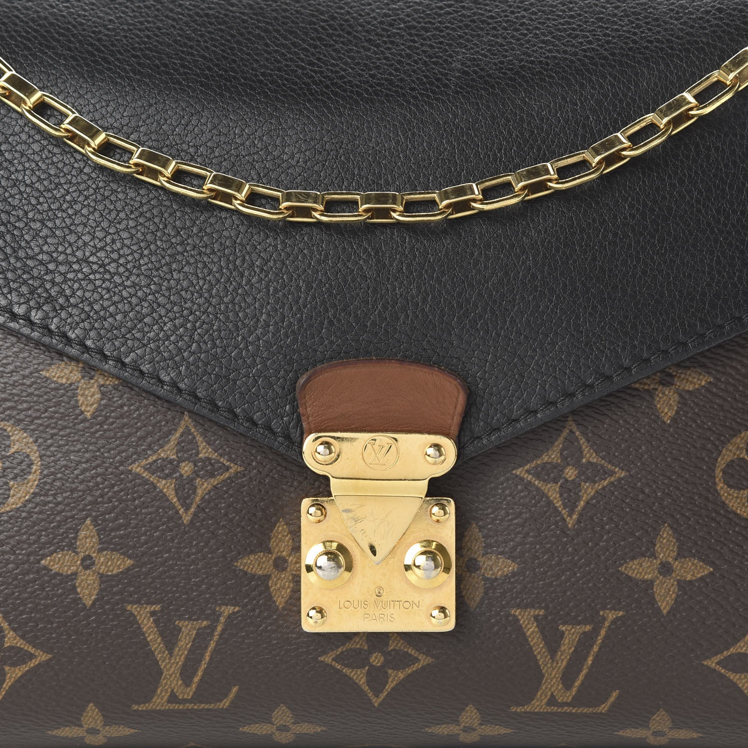 Louis Vuitton Monogram Pallas Chain Black 9 of 9