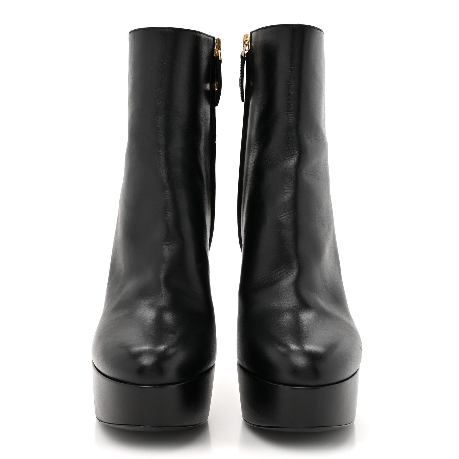Louis Vuitton Soft Calfskin Monogram Afterglow Platform Ankle Boots 38 Black 3 of 12