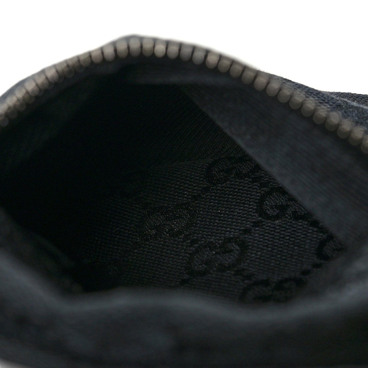 Denim Monogram Double Pocket Belt Bag Black