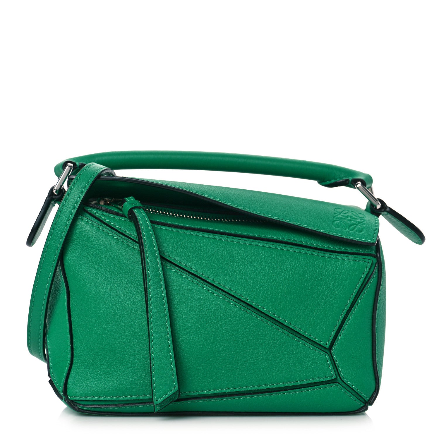 Loewe Calfskin Mini Puzzle Bag Jungle Green 1 of 8