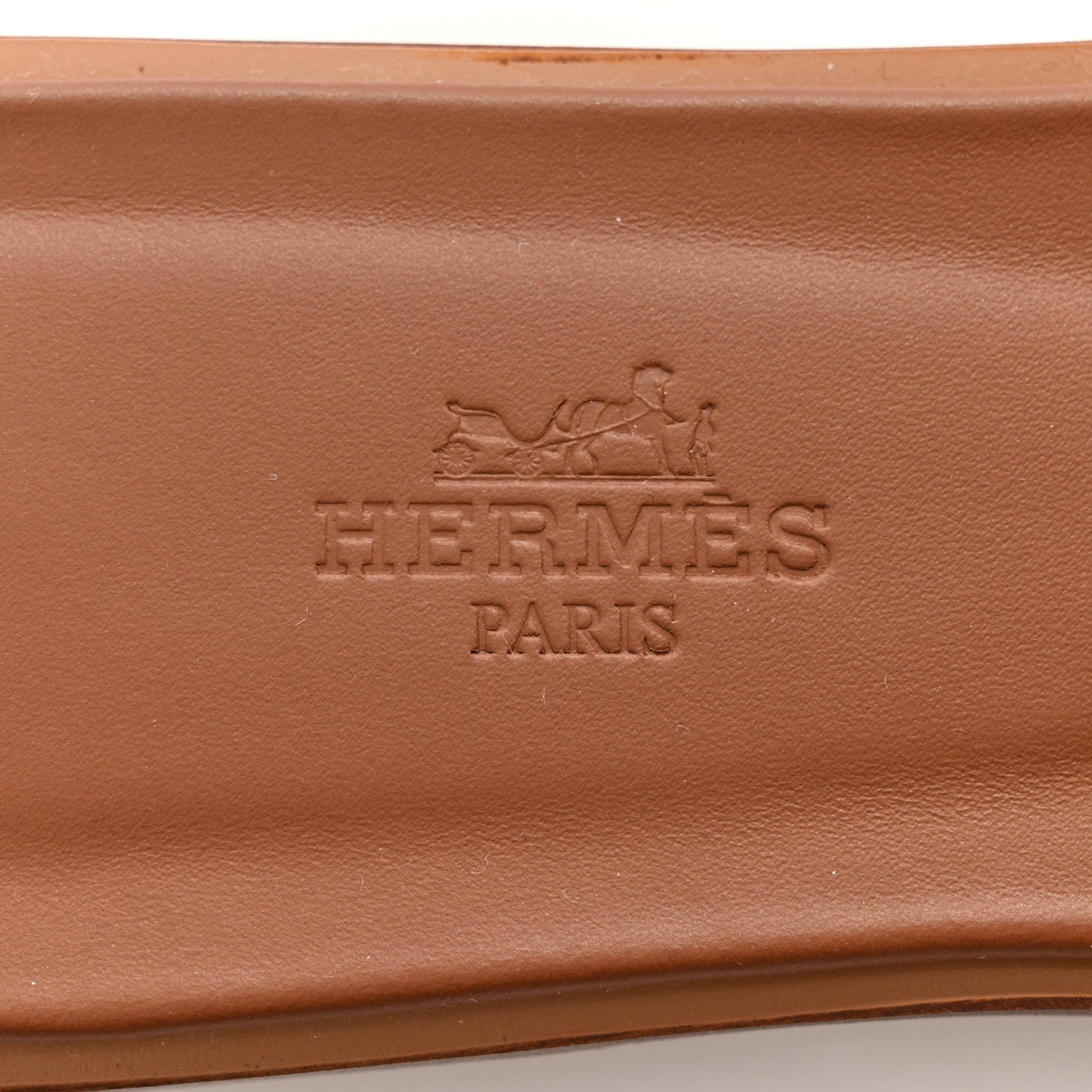Hermes Box Calfskin Oran Sandals 37 Gold 7 of 9