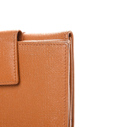 Saint Laurent Coated Calfskin Classic Y Compact Wallet Brown 8 of 12
