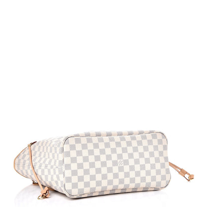 Louis Vuitton Damier Azur Neo Neverfull MM Rose Ballerine 2 of 9