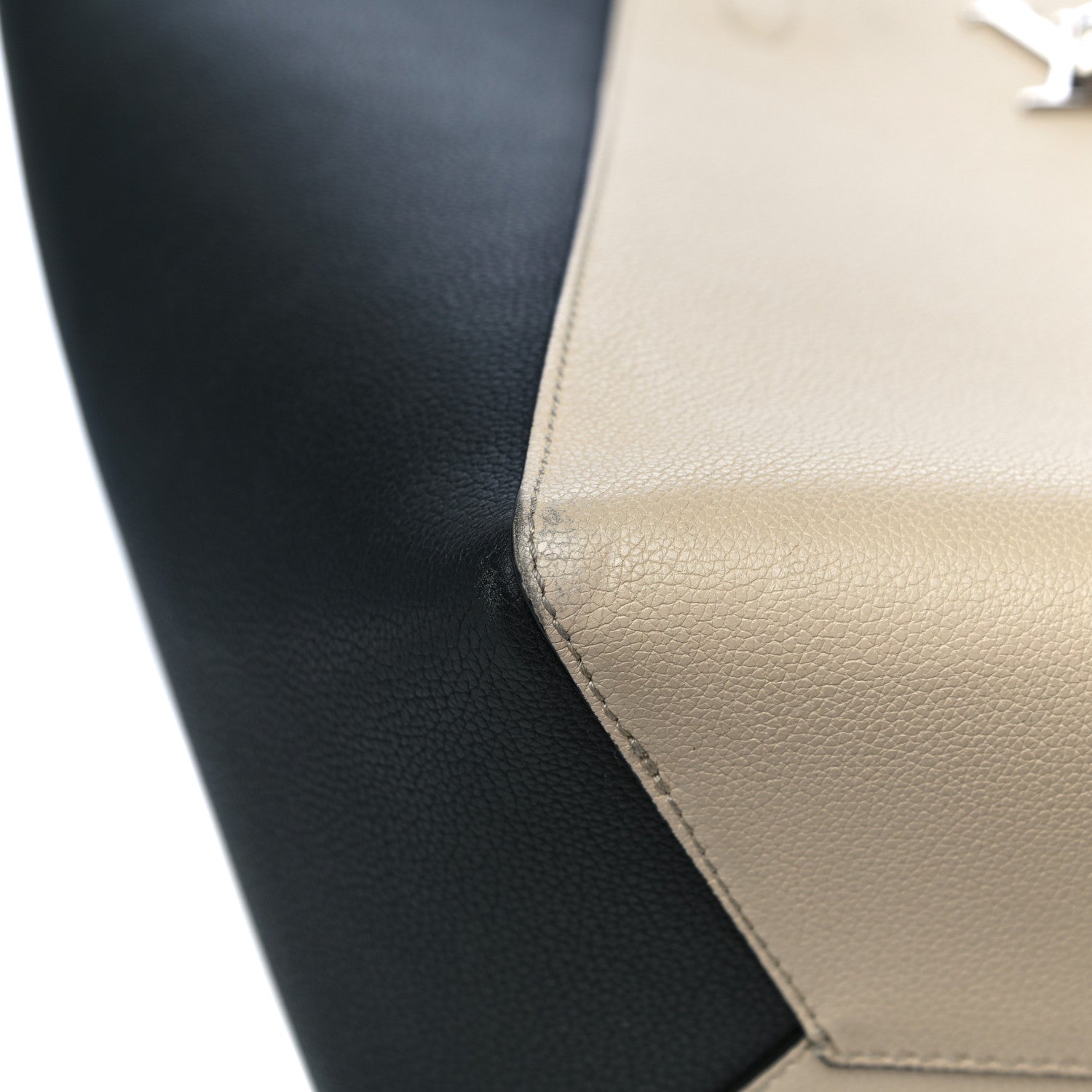 Louis Vuitton Calfskin Lockme Go Tote Black Vanilla 12 of 13