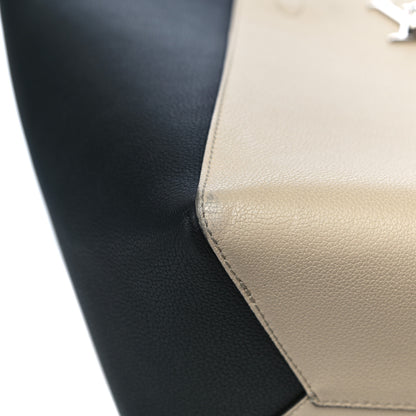 Louis Vuitton Calfskin Lockme Go Tote Black Vanilla 12 of 13