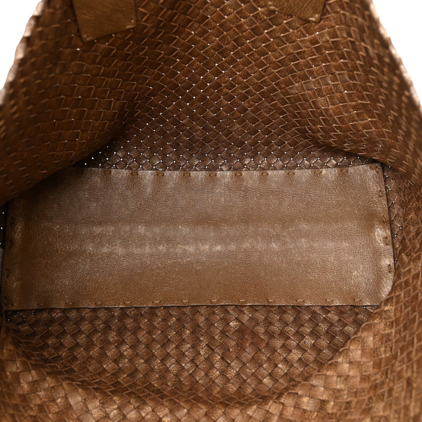 Chevre Intrecciato Medium Cabat Ottone