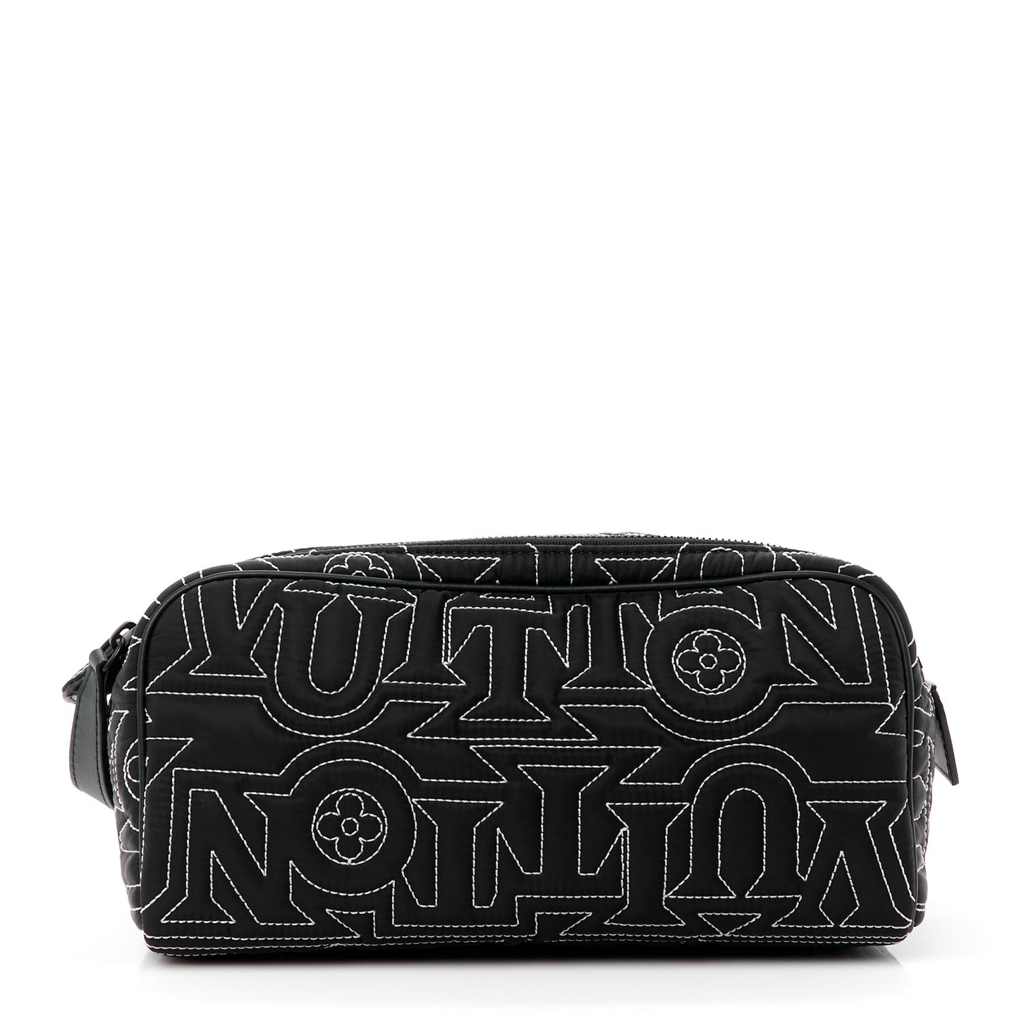 Nylon Dopp Kit Snow Pouch Black
