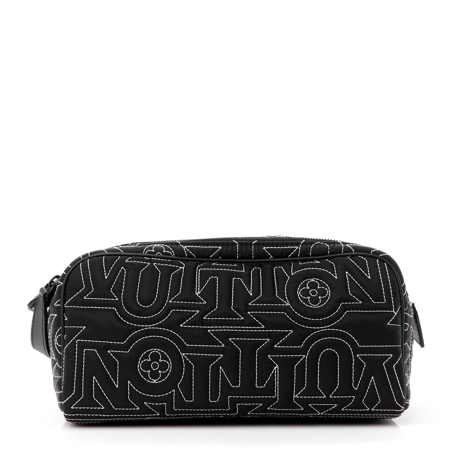 Louis Vuitton Nylon Dopp Kit Snow Pouch Black 1 of 12