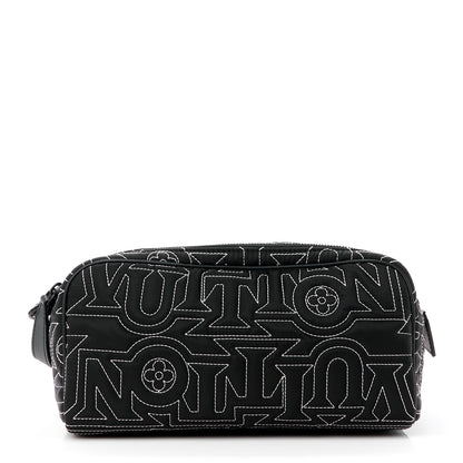 Louis Vuitton Nylon Dopp Kit Snow Pouch Black 1 of 12