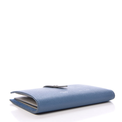 Celine Grained Calfskin Medium Multifunction Strap Wallet Denim 4 of 11