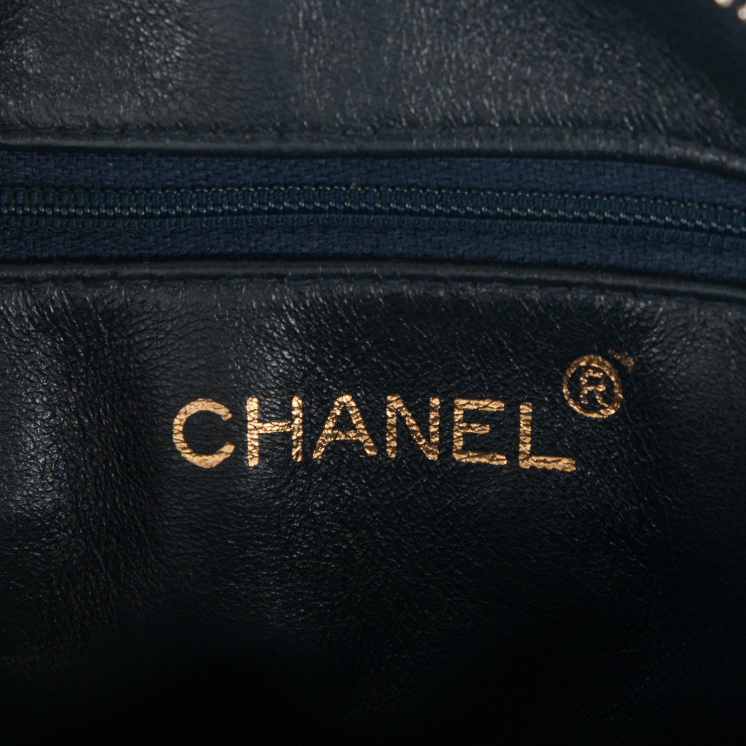 Chanel Caviar Quilted Flap Camera Case Navy 6 of 10