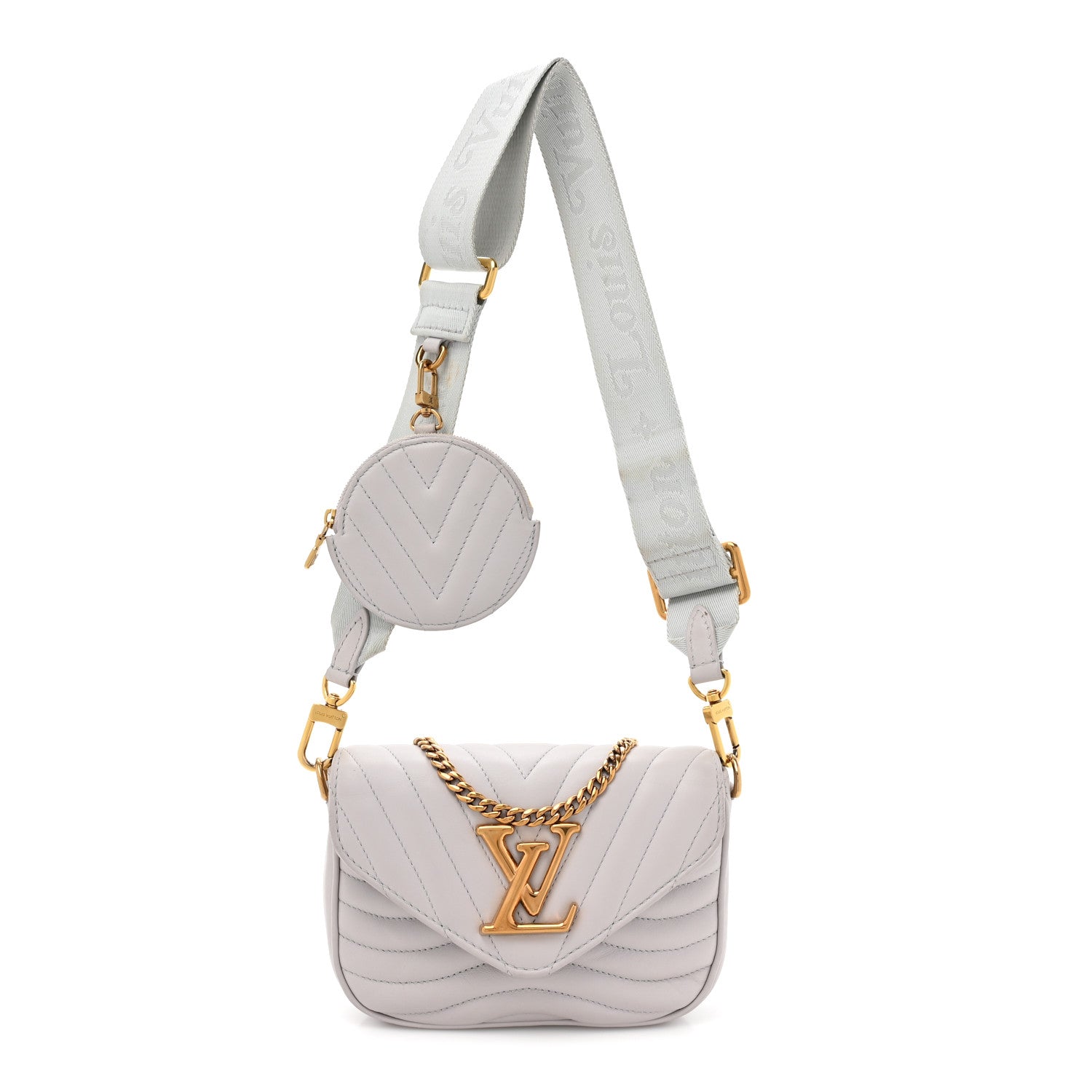 Louis Vuitton Calfskin New Wave Multi Pochette Brume 1 of 14