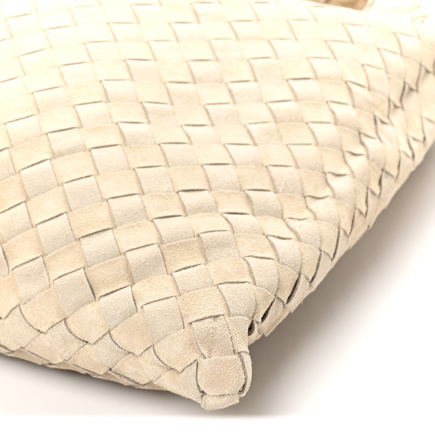 Bottega Veneta Suede Intrecciato Large Hop Ecru 9 of 9