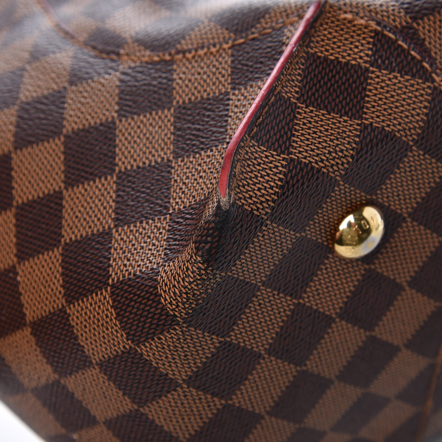 Louis Vuitton Damier Ebene Caissa Tote MM Cherry 11 of 13