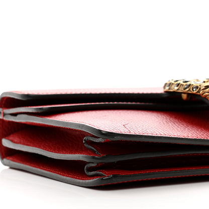 Gucci Dollar Calfskin Swarovski Crystal Small Dionysus Shoulder Bag Hibiscus Red 10 of 15