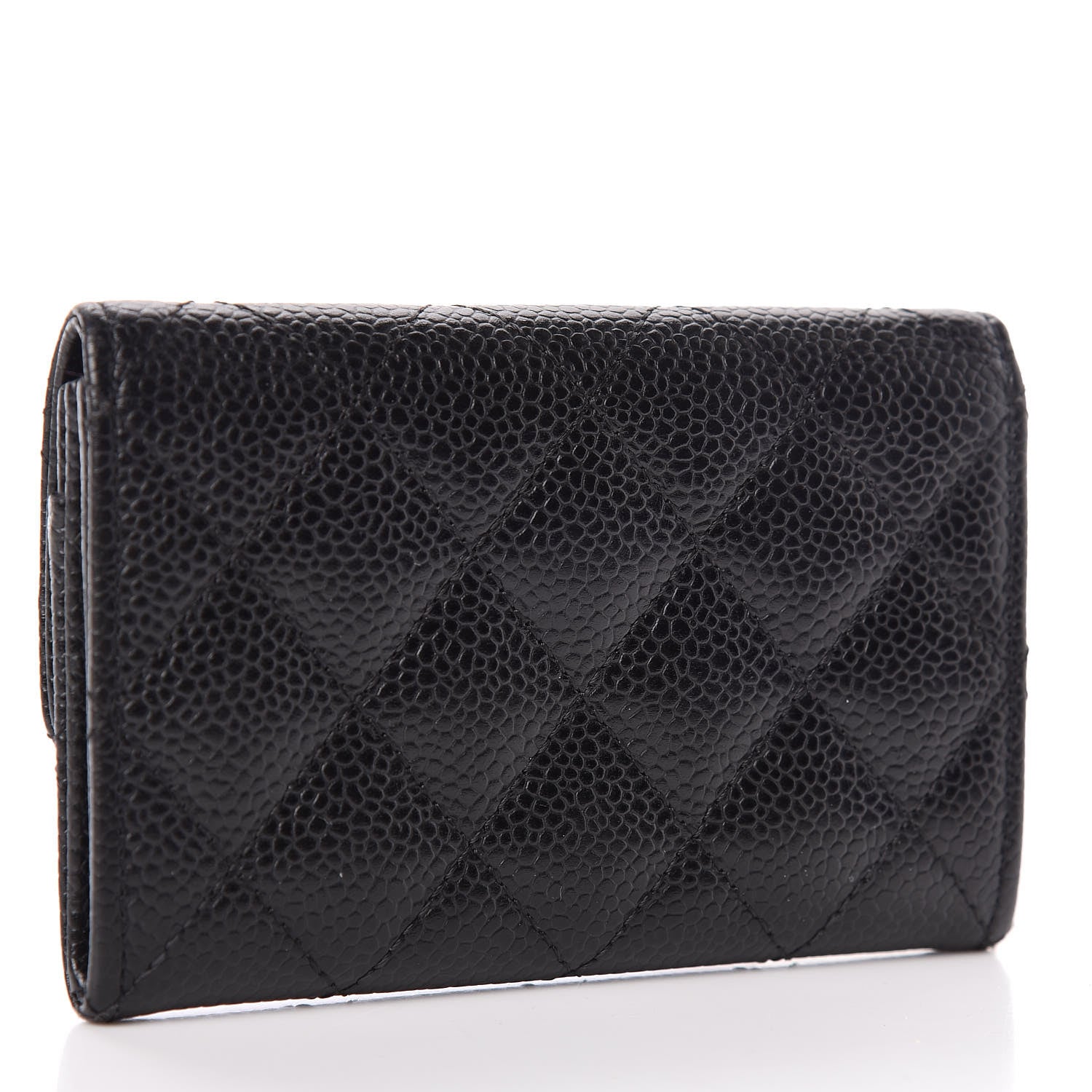 Chanel Caviar Quilted Flap Card Holder Black 3 of 9