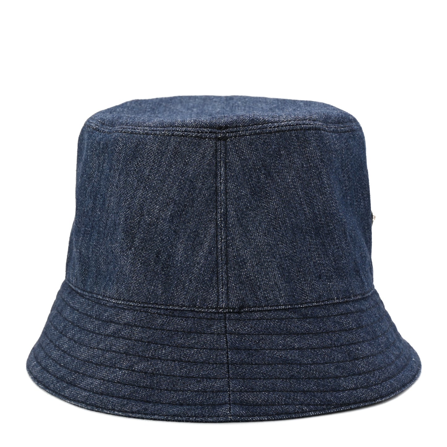 Denim Metal Triangle Logo Bucket Hat M Navy