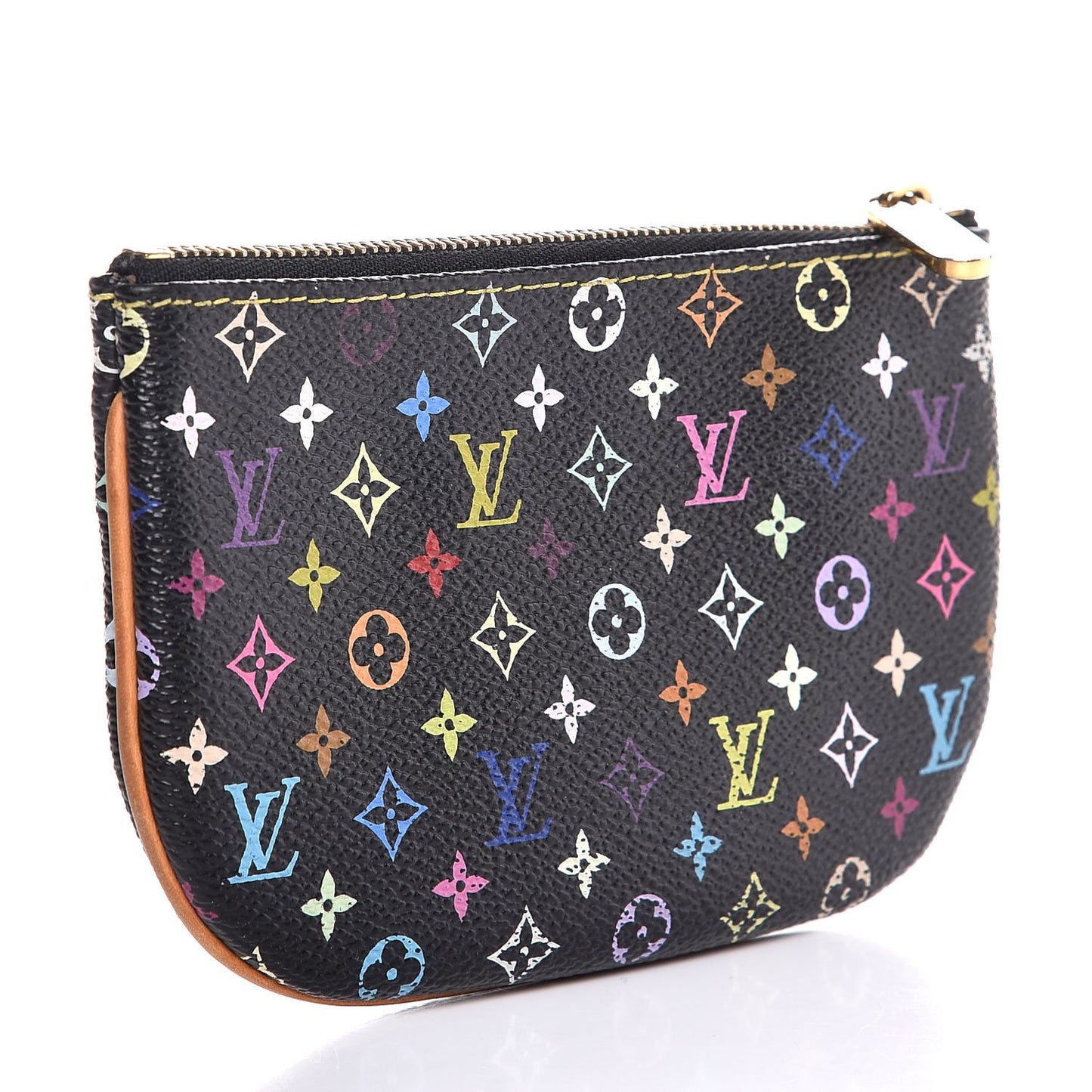 Monogram Multicolor Pochette Plate MM Black