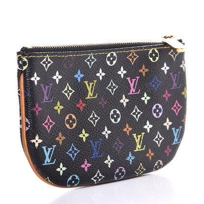 Louis Vuitton Monogram Multicolor Pochette Plate MM Black 3 of 7