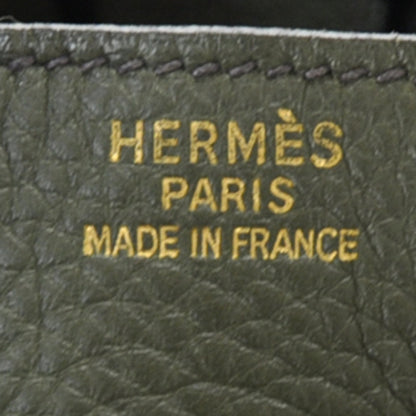 Hermes Taurillon Clemence Birkin 35 Vert Veronese 11 of 13