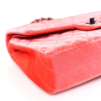 Chanel Velvet Quilted Medium Double Flap Coral 9 of 12