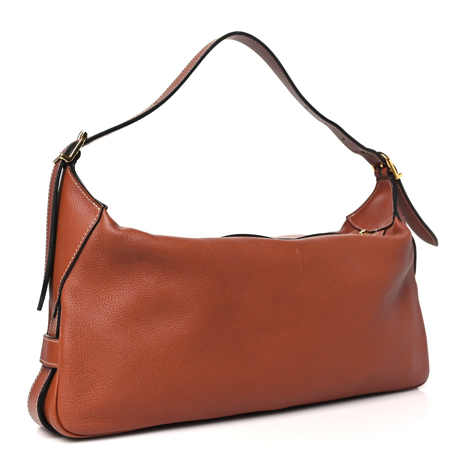 Celine Supple Calfskin Medium Romy Shoulder Bag Tan 3 of 12