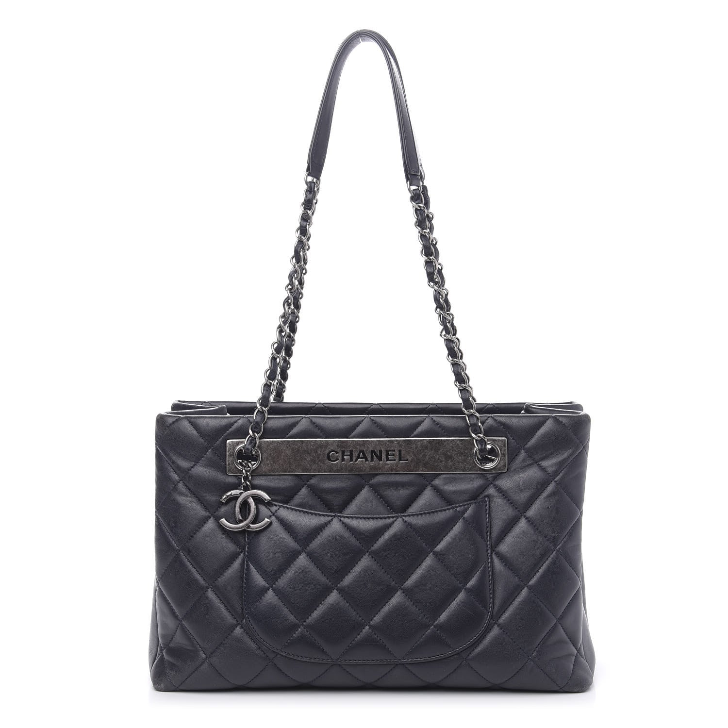 Chanel Lambskin Quilted Trendy CC Tote Black 1 of 21