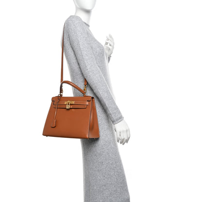 Hermes Courchevel Kelly Sellier 28 Gold 2 of 14