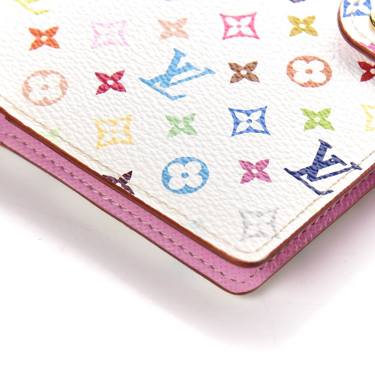 Monogram Multicolor Small Ring Agenda Cover White Litchi