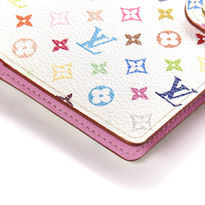 Louis Vuitton Monogram Multicolor Small Ring Agenda Cover White Litchi 10 of 12