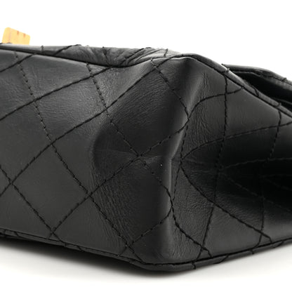 Chanel Aged Calfskin Quilted 2.55 Reissue 225 Flap Black 9 of 10